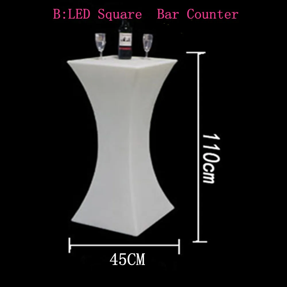 2019 New Rechargeable LED cocktail table Nightclub Bar lighted up coffee table lighting Furniture supplies 2019 New Rechargeable LED cocktail table Nightclub Bar lighted up coffee table lighting Furniture supplies