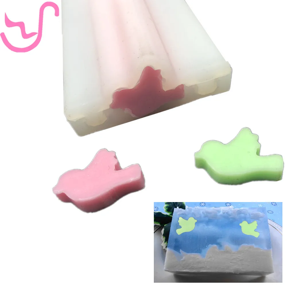 flying bird soap mold