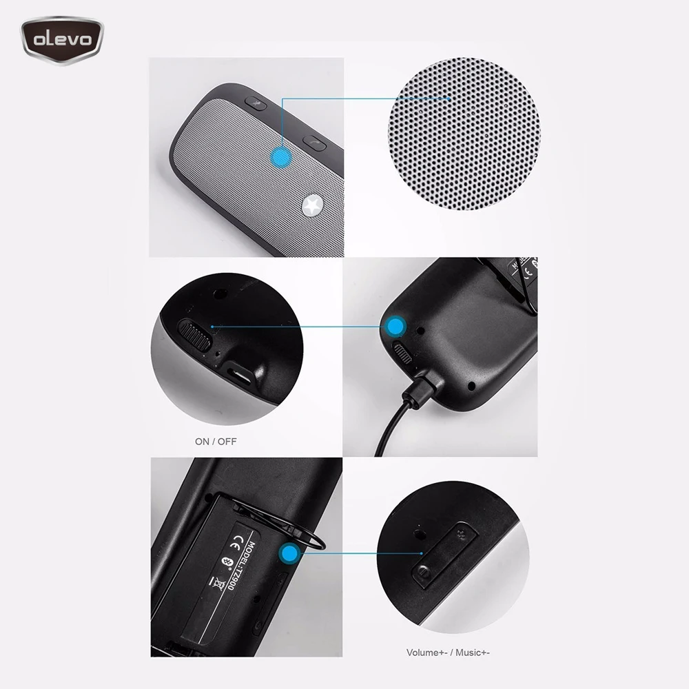 Беспроводная Автомобильная колонка Bluetooth Колонка для телефона MP3 музыкальный