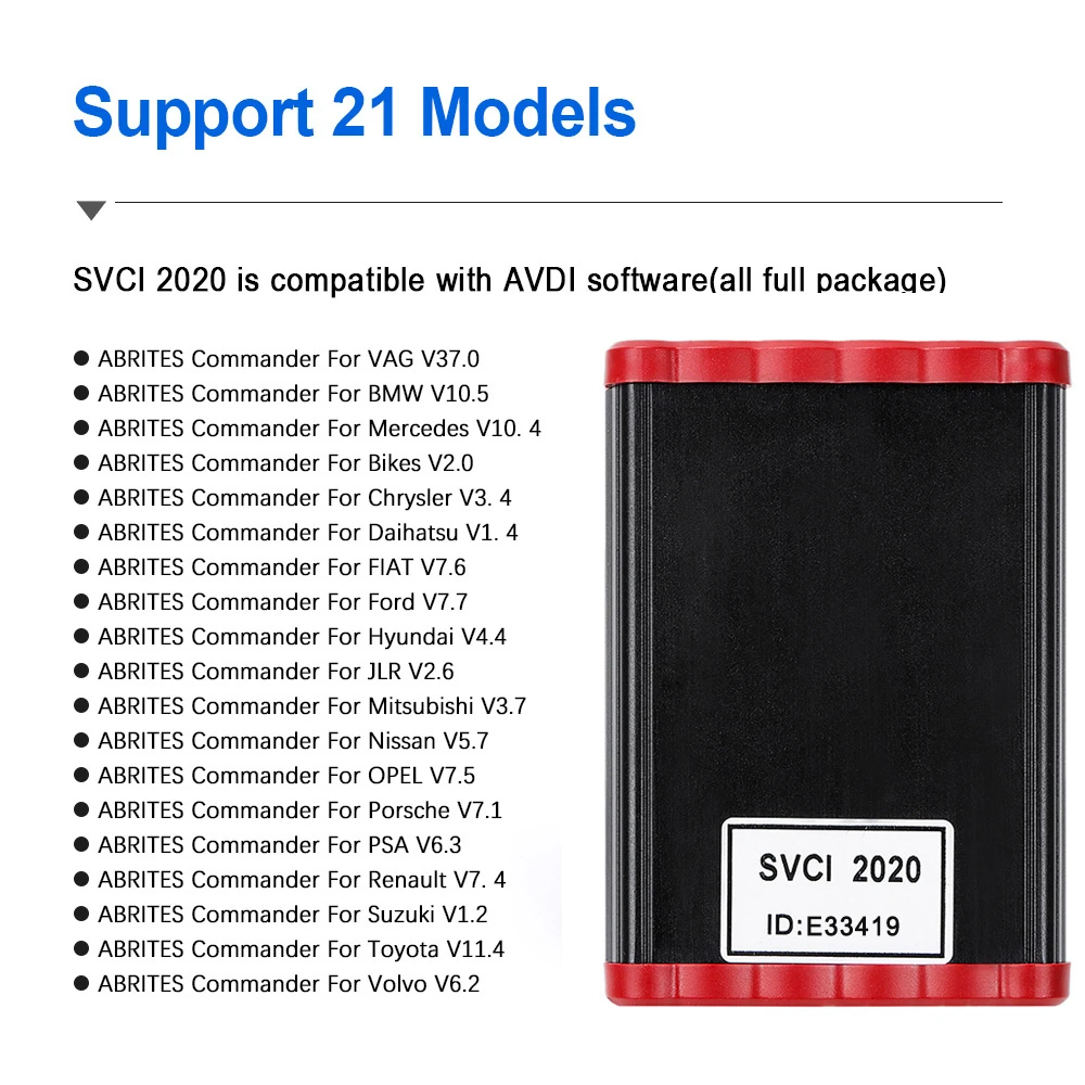 Svci 2020 Obd2 Abrites Commander Diagnostic Scanner Odometer Correction Key Programmer Unlimited With 21 Softwares Auto Key Programmers Aliexpress