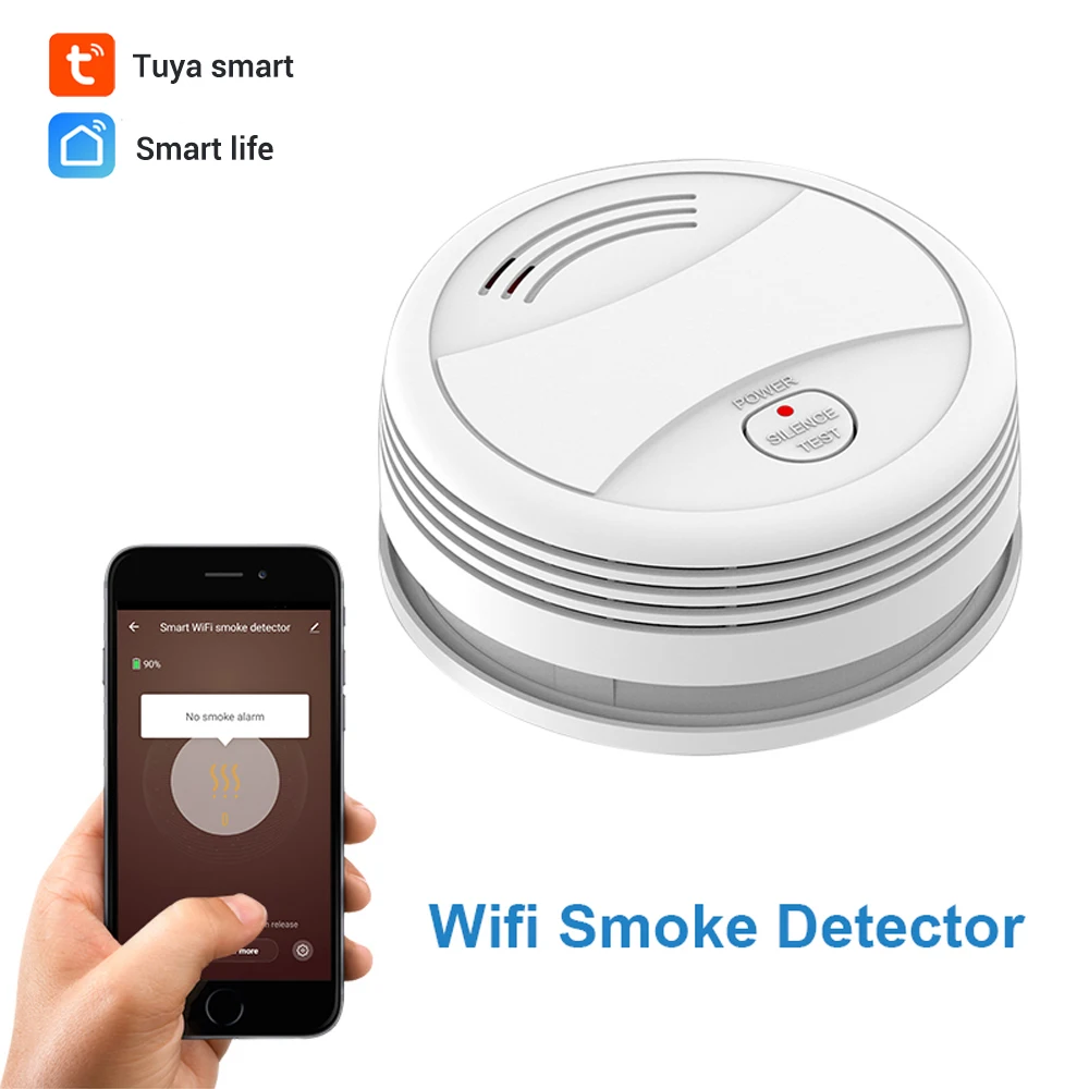 SM05W 3pcs/Lot Wifi Smoke Detector Wireless Fire Alarm Sensor Protection Tuya APP Control Office/Home ?????? ???? rookmelder