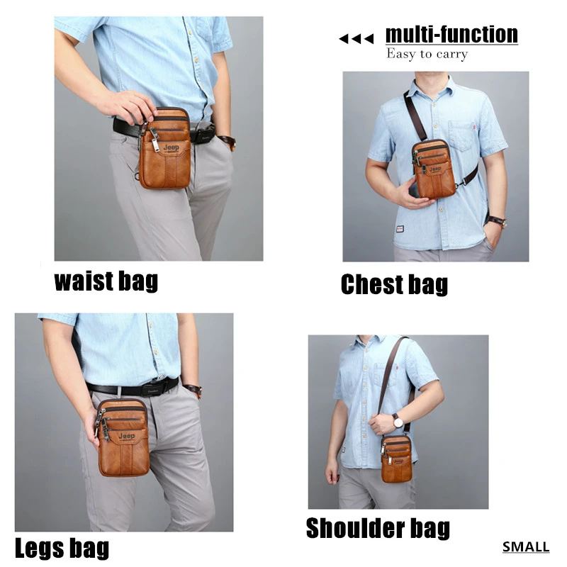 JEEP BULUO, мужские сумки через плечо, маленькие, мульти-функциональные стропы, грудь, сумка, ноги, поясная сумка для мужчин, новая мода, повседневная сумка через плечо