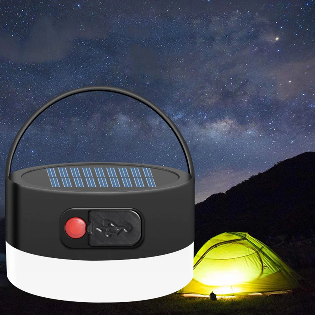 4 Modes Rechargeable Solar Powered Adjustable Ergonomic Decorative Lantern Camping Lamp Waterproof Led USB Charging Portable