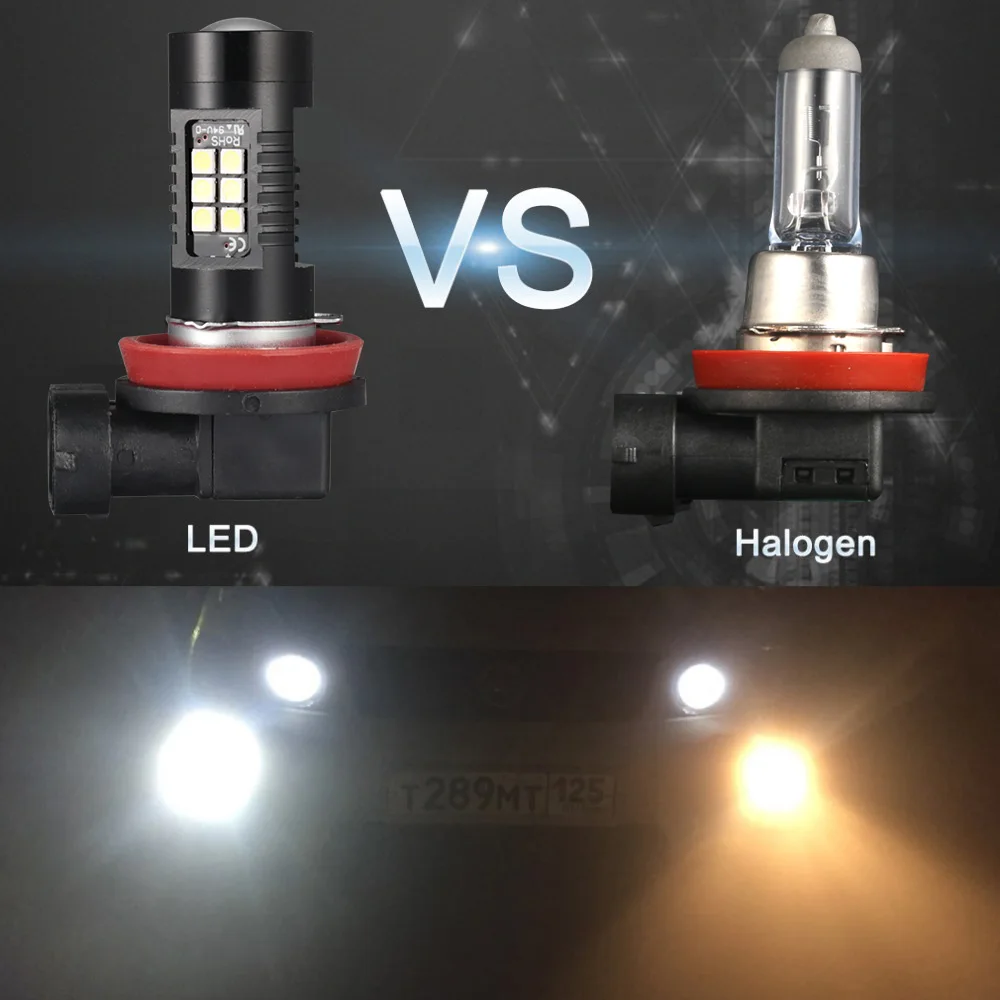 AILEO H8 H11 Led Bulb HB4 HB3 9006 9005 SMD Lights 1200LM 6000K 12V White Driving Running Car Lamp Auto Light Bulbs
