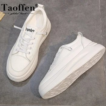

Taoffen Size 35-42 INS 2020 Women Sneakers Summer Women Vulcanized Shoes Lace Up Thick Bottom Shoes Breathable Women Shoes