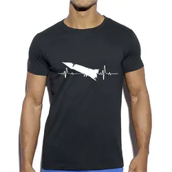 Забавный дизайн футболка кардиограмма космические энтузиасты Топы 2019 горячая распродажа мужские хлопковые удобные футболки для отдыха