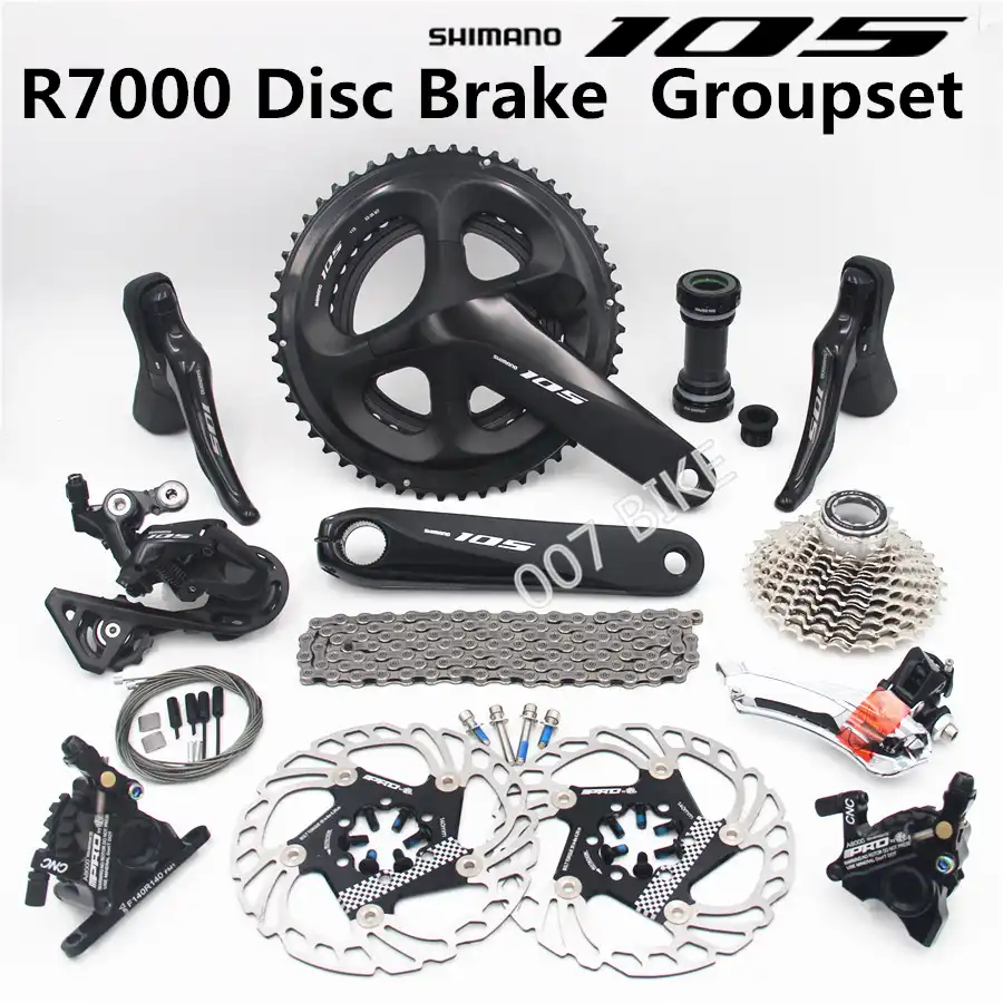 シマノr7000グループセット105 A8000ディスクブレーキディレイラー道路自転車r7000シフターfc 53 39t 50 34t 52 36t Cs 25t 28t 自転車変速装置 Aliexpress