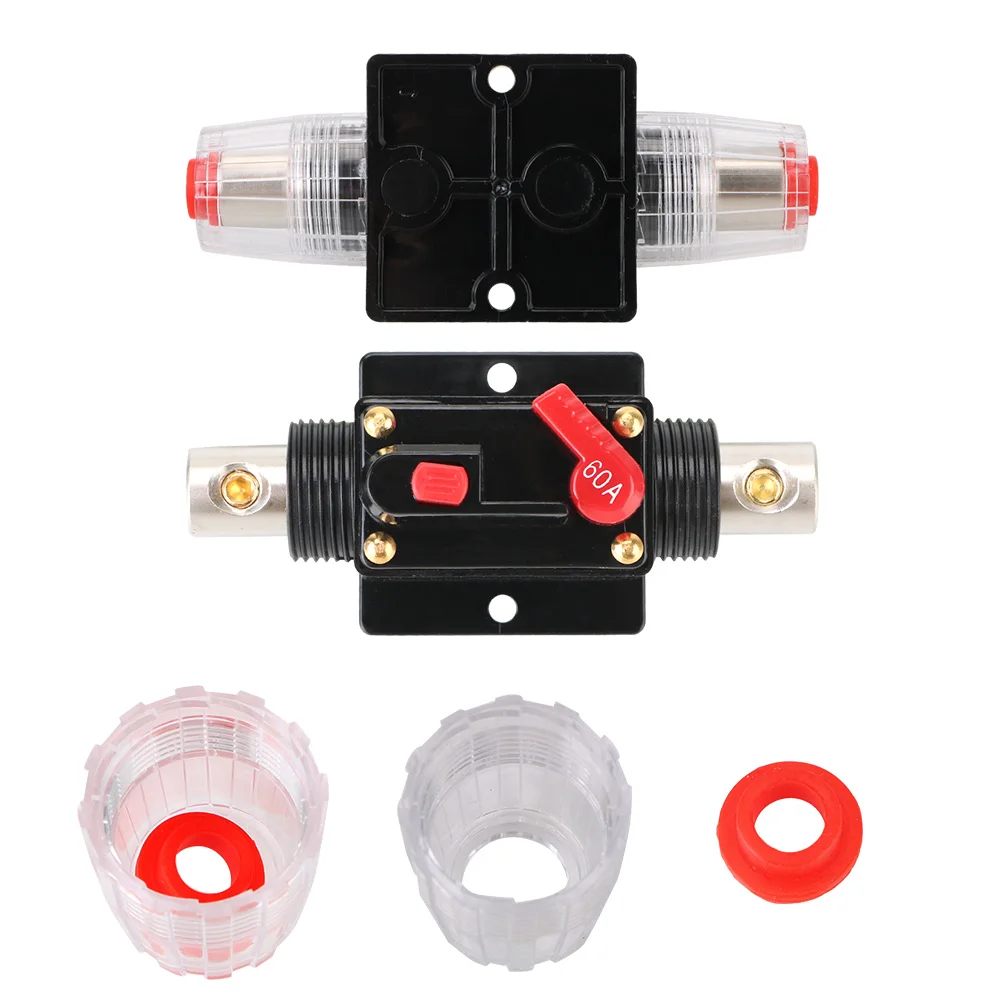 2 Stück Auto Audio Sicherungshalter 60A – ANL Verteilblock, Grau, Für Verstärker