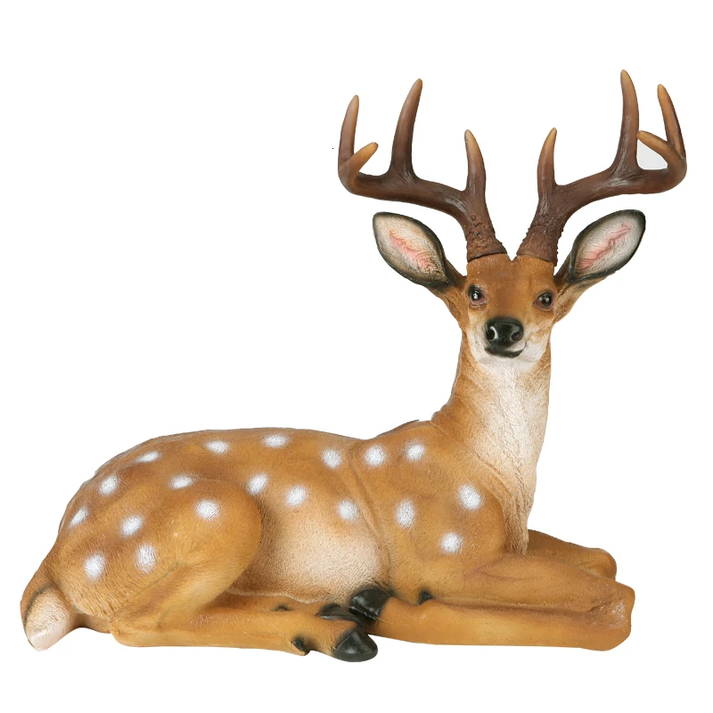 

Sika Deer Ornament Frp Sculpture Model Gardens Simulation Animal Resin Fawn Garden Decorate Courtyard Gardening