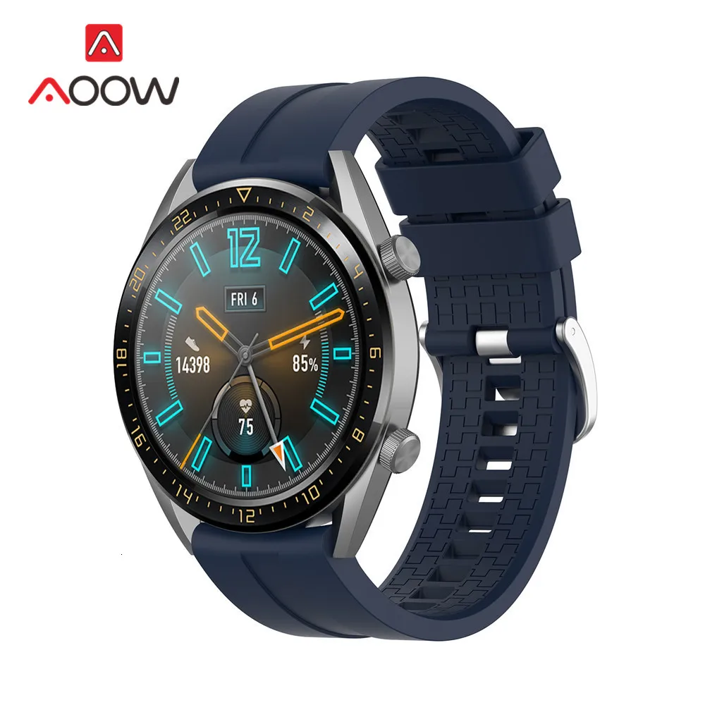 Мягкий спортивный силиконовый ремешок 20 мм 22 мм для huawei Watch GT Active/элегантный браслет Honor Magic Quick Release для умных часов