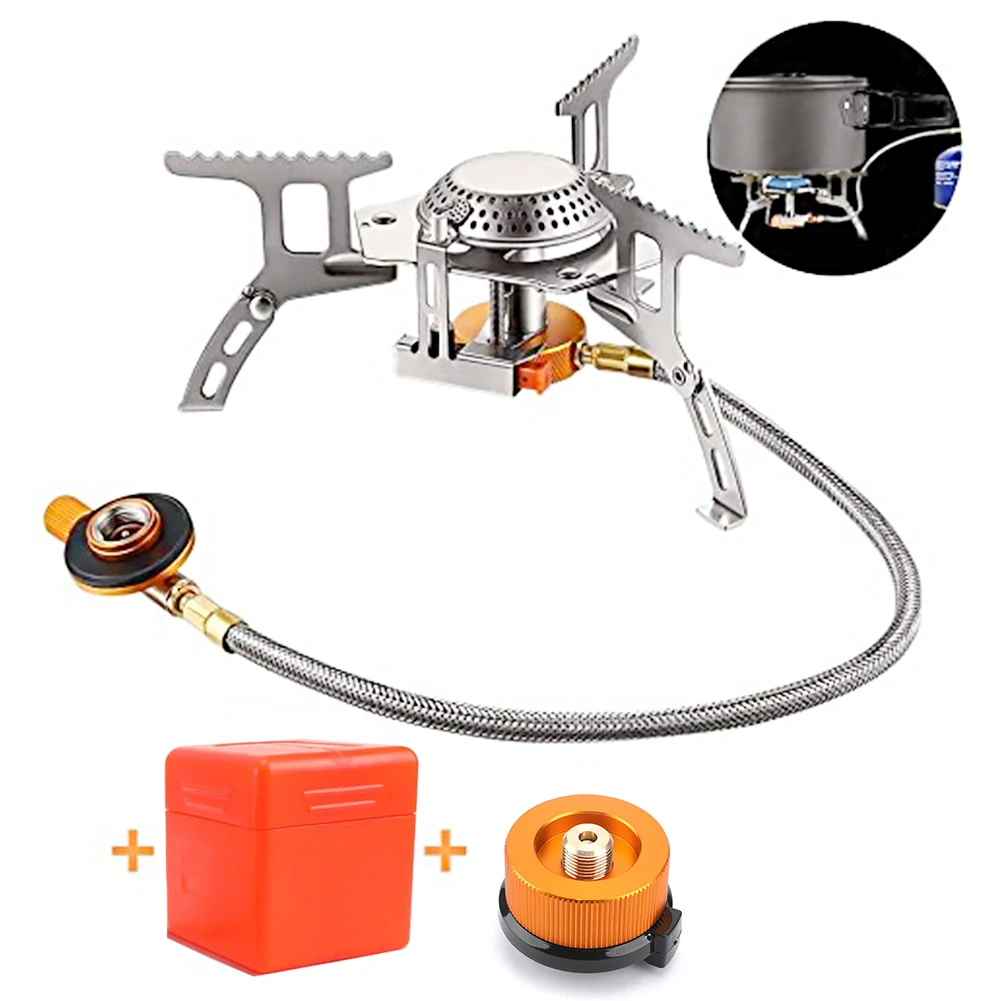 

Camping Gas Stove Widesea Outdoor Gas Burner Folding Electronic Stove Hiking Portable Foldable Split Stoves 3000W For Picnic