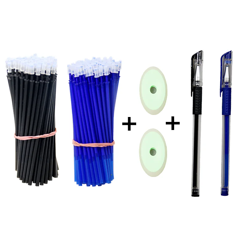 50 unids/set recambios de bolígrafos de Gel borrables varilla 0,5mm lavable manija magia borrable bolígrafo para la escuela pluma herramientas de escritura YMZ papelería