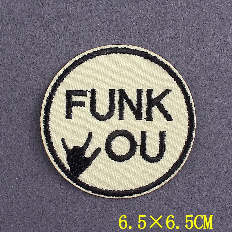 fungo - Toppe termoadesive Patch Toppa ricamate, misura: 6,5 x 5,5 cm
