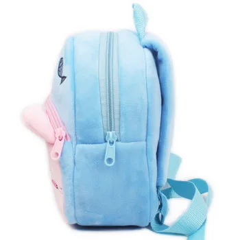 Fashion Children School Bags 3D Cartoon Print Plush Kids Backpack Kindergarten Boys and Girls School Bags Mini Backpack Book Bag 3