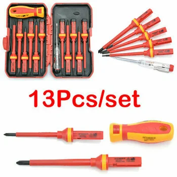 

13Pcs/set Electricians Insulated Hand Screwdriver Electrical Repairing Tool