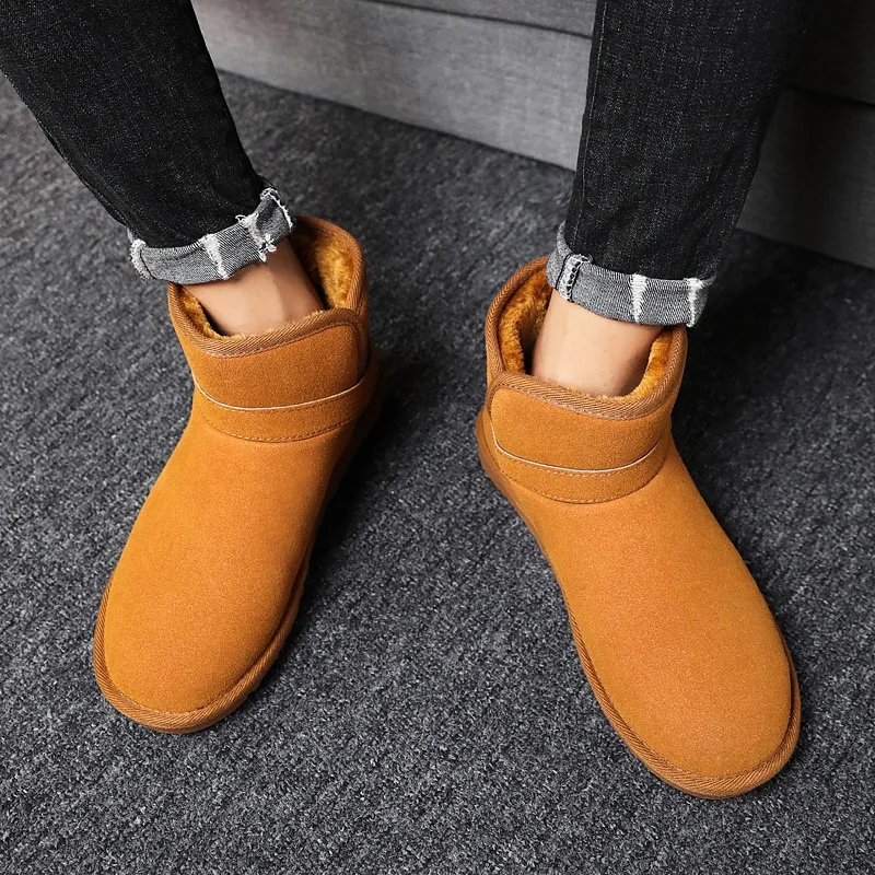 

Snow Boots Men's 2019 Winter New Style Korean-style Versitile Fashion Cotton-padded Shoes with Velvet Online Celebrity Thick Bot