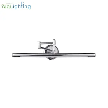 

220V - 240V 6W 47cm European stretch adjustable LED bathroom mirror light modern minimalist waterproof wall lamp cabinet lights