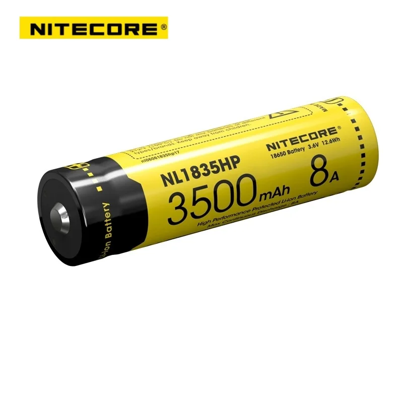 2017 Nitecore NL1835HP высокая производительность 18650 3500mAh 3 6 V 12.6Wh 8A защищённый Li-Ion Топ на