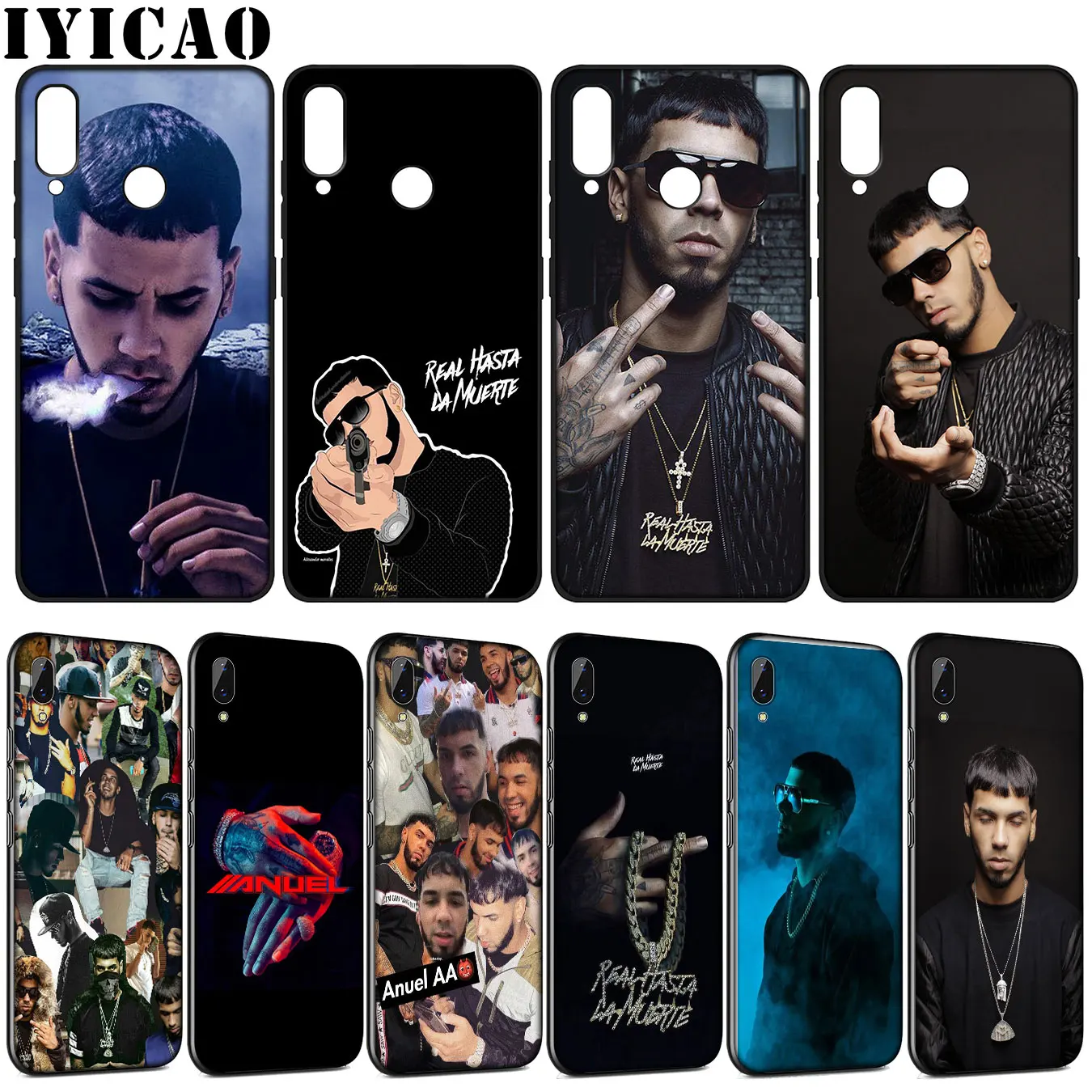 

Rap singer Anuel AA Soft Case for Huawei Y9 Y7 Y6 Prime 2019 2018 Honor 20 10 9 9X 8C 8X 8 Lite 7C 7X 7A Pro