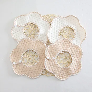 

Fashion Newborn Baby 360 Degrees Cotton Petals Bibs Waterproof Print Cute Star Children Eco-cotton Spit Towel Kids Accessories