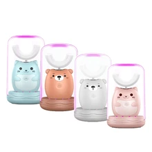 Электрическая детская зубная щетка u-типа, интеллектуальная звуковая Водонепроницаемая полностью автоматическая Зубная Раша, Электрический отбеливающий инструмент для ухода за зубами