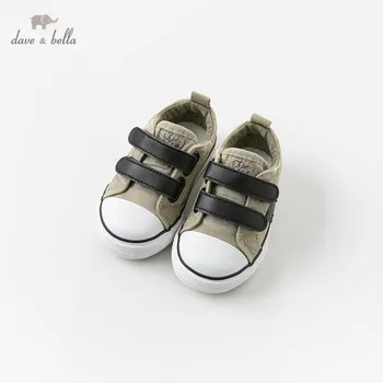 

DB12844 Dave Bella spring autumn baby boy canvas shoes new born baby boy casual khaki shoes