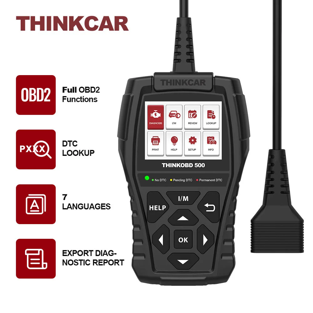 THINKCAR THINKOBD 500 OBD2 Car Scanner OBDII Auto Diagnostic Tool pk cr3001elm327 Code Reader OBD 2 Automotive Diagnosis |