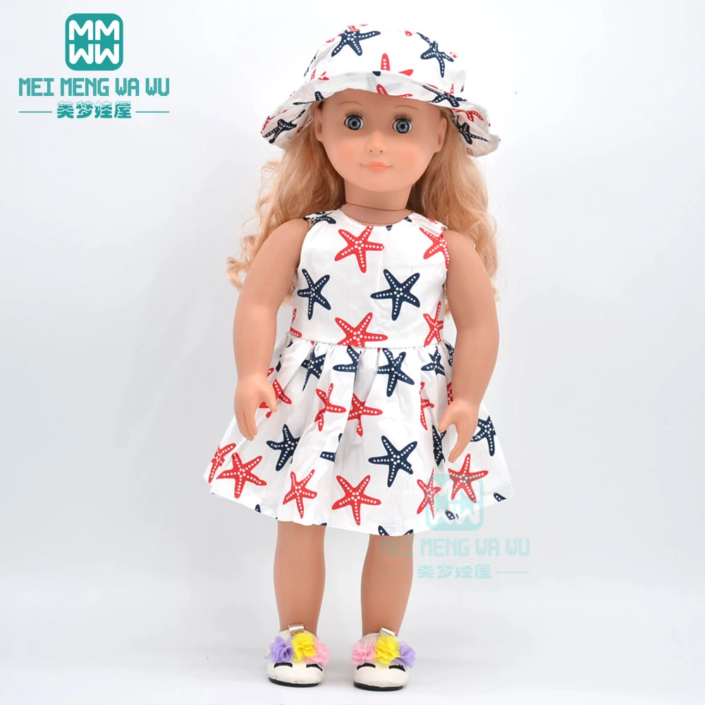 Doll Clothes For 17inch 43 Cm Baby Dolls Accessories Girls Dress Cotton Dress Dolls Accessories Aliexpress