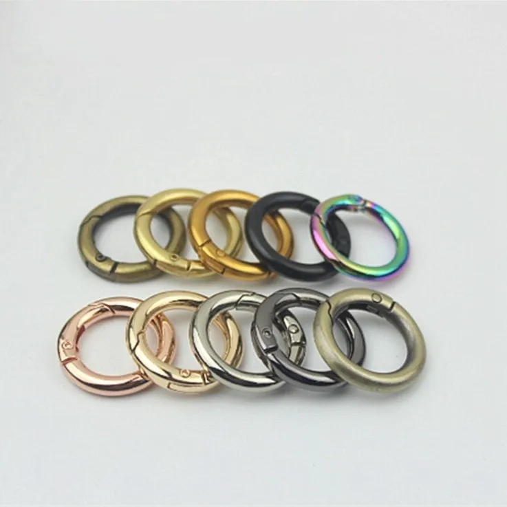 Vendedor Caliente 2 uds. De Clips de Metal para portón O anillo de Metal, gancho de hebilla a presión, llavero DIY, bolsa, llavero de bolso, accesorios de Hardware xmQKMazaq9r