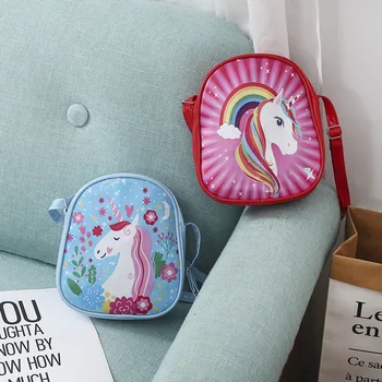 

Unicorn Handbag Small Crossbody Bags for Girls School Bags Cute Messenger Bag Baby Girls Coin Purse Bolso Mujer