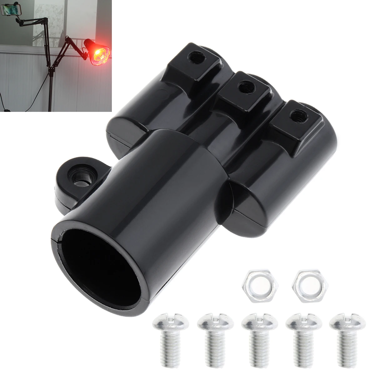 Universal Bracket Clamp Accessorie DIY Fixed Clip Fittings Screw Light Mounting Camera Holder for Microphone Desk Lamp Broadcast