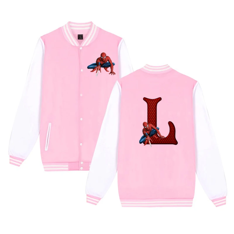 baseball jacket 12 Зимние куртки модная крутая куртка с надписью «Человек-паук» и «супергерой» для маленьких девочек детская бейсбольная куртка одежда для мальчиков Manteau Garcon - Цвет: baseball jacket 12