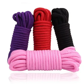 5m/10 m Cotton Rope Female Adult Sex products Slaves BDSM Bondage Soft Cotton Rope Adult Games Binding Rope Role-Playing Sex Toy 2