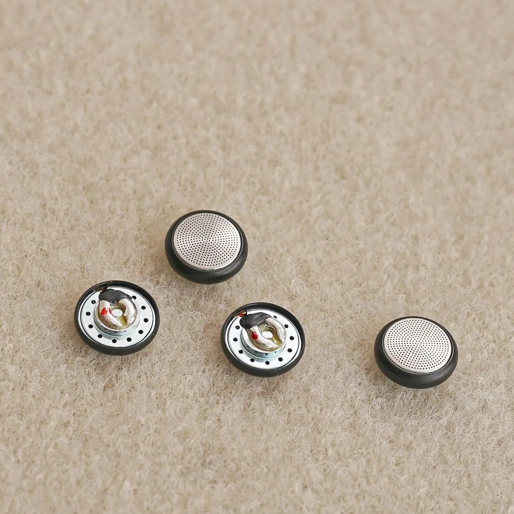 15.4mm Speaker Unit 32 Ohm Flat Headphone DIY Loudspeakers Stainless Steel Mesh Cover 110dB