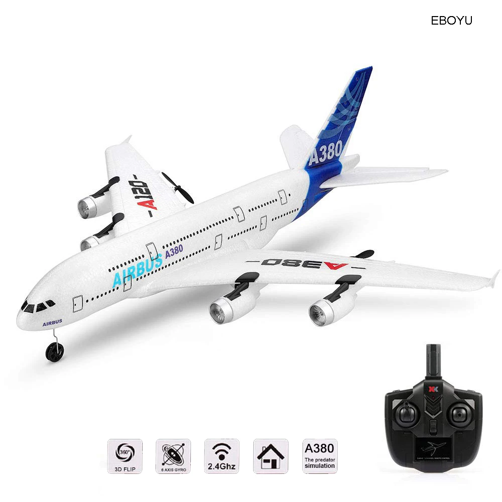 Expensive Chance of  Wltoys Xk A120 Airbus A380 Model Remote Control Plane 2.4g 3ch Epp Rc Airplane Fixed-wing Rtf Rc Wi