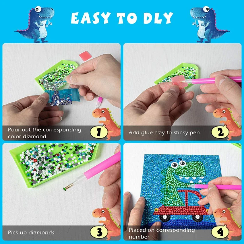 Diamond Painting for Kids Beginner Gem Art Kits Ages 8-12 Paint by