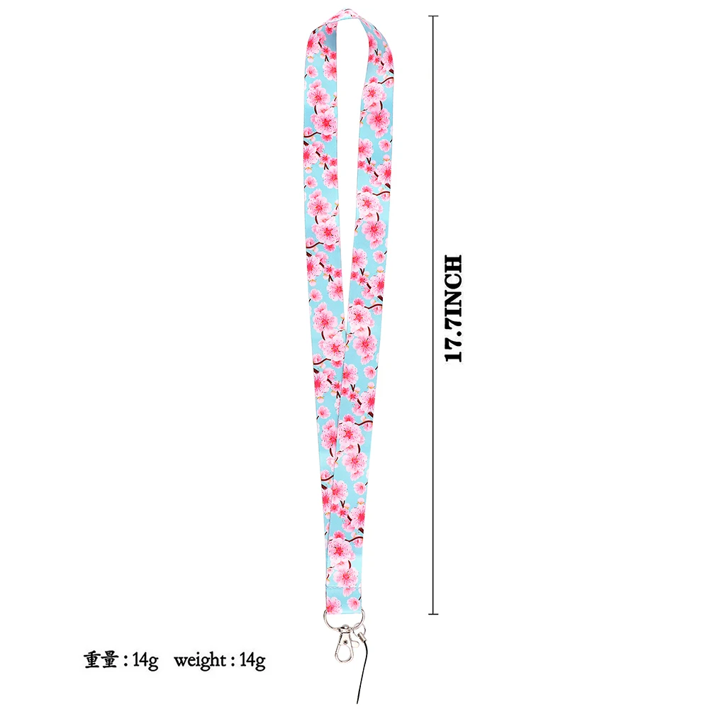 LT1053 Sakura Charme Lanyard für Schlüssel Neck Strap lanyard Karte ID Abzeichen Halter Schlüssel Kette Schlüssel Halter Hängen Seil Schlüsselanhänger zubehör – Detail 2
