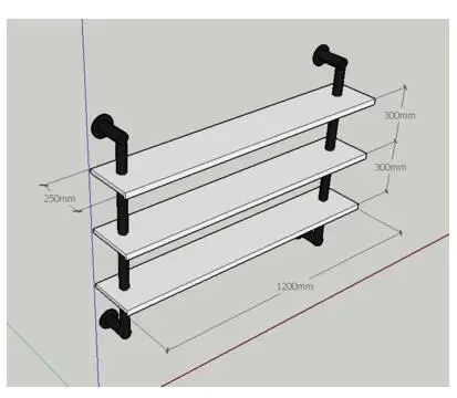 Винтажная обувь подставка в стеллаж магазин обувная полка настенная полка магазин одежды обувная стойка детский шкаф-витрина для обуви - Цвет: 3