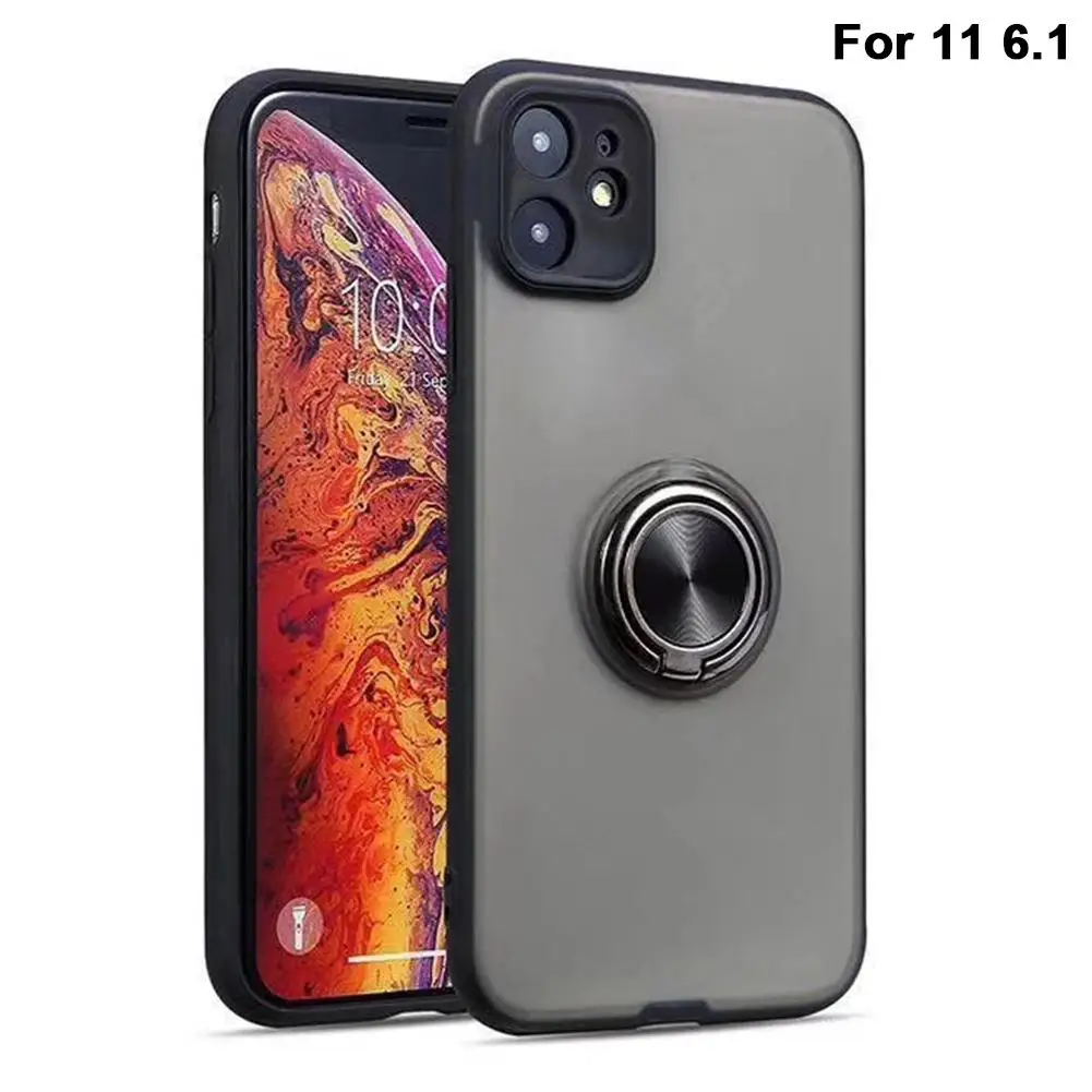 Высококачественный матовый Силиконовый чехол для телефона iPhone 11 iPhone Pro максимальный Чехол-держатель