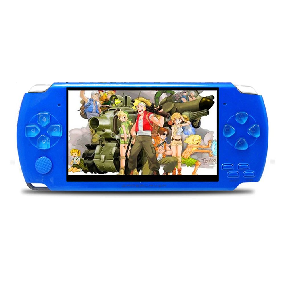 Классный ребенок X6 4,3 дюймовый экран mp5 плеер MP5 игровой плеер 8 гб поддержка GBA NES игры, камера, видео, электронная книга, музыка - Цвет: Синий