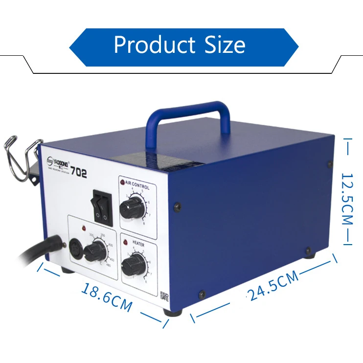 

Yaogong 702 BGA Air pump type high power Hot Air Gun Desoldering Station Constant Soldering Iron Appliance Repair anti-static