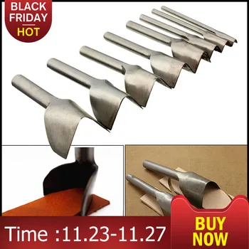 

New Leather Craft Tools Half Round V Shaped Cutter Handmade Strap DIY Saddle Belt Wallet Punch Sewing Carving Hand Tools 10-45mm