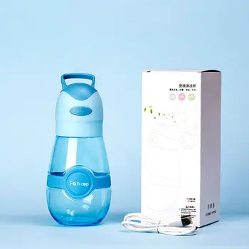 

2 in 1 Fan Water Bottle Cooling Fan Creative Ultra-quiet USB Rechargeable for Student Outdoor Travel