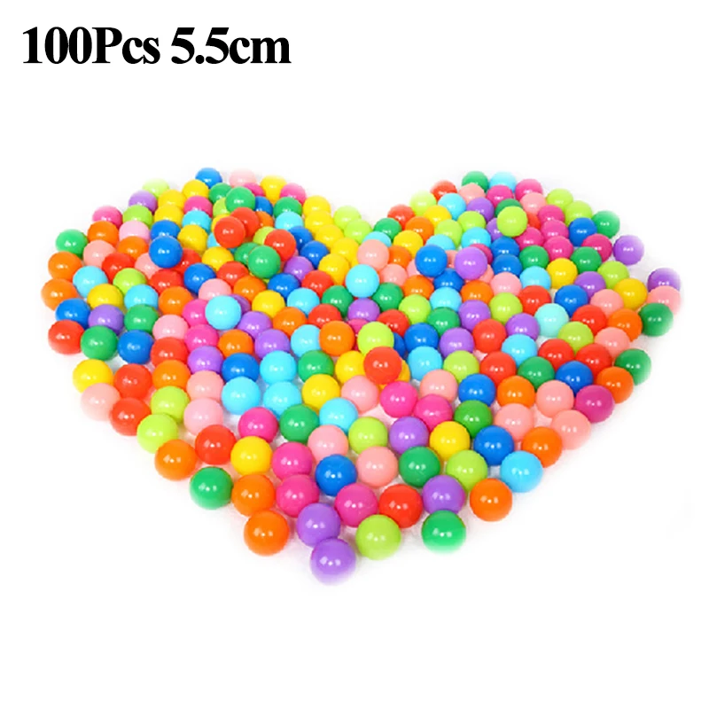 6 Styles Play Tent Baby Ocean Ball Pool Tipi Tent for Kid Portable Foldable Children Prince Tent Play House Castle Play Tents N2 - Цвет: 100Pcs 5.5cm