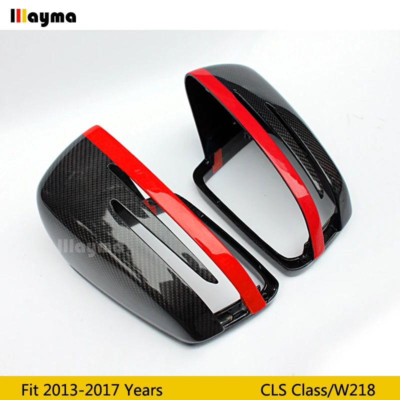 Замена зеркала из углеродного волокна для Benz CLS class cls350 W218 2012-2017 года AMG red line