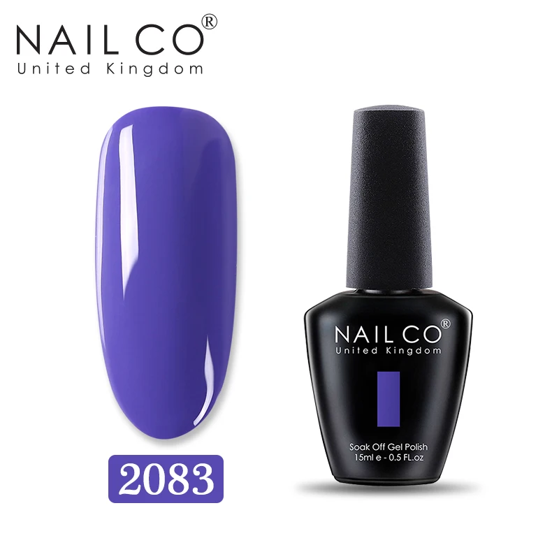 NAILCO 15 мл Гель-лак для ногтей маникюрный набор Гель-лак гели для нейл-арта бутылка из серии «сделай сам» Гель-лак УФ светодиодный Гель-лак для ногтей замочить - Цвет: 2083