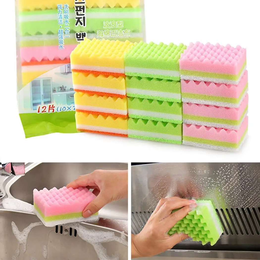 Household Washing Sponge Home Kitchen Dish As picture Cleaning Tool Scouring Sponge
