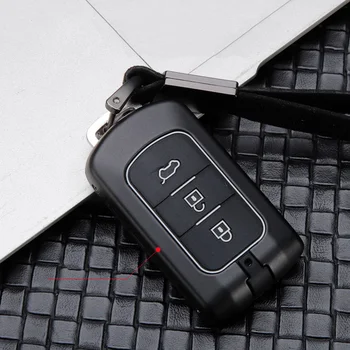 

Silica Gel Zinc Alloy Car Key Cover Auto Remote For Mitsubishi Pajero Sport Outlander Pajero Grandis Key Shell Case Protector