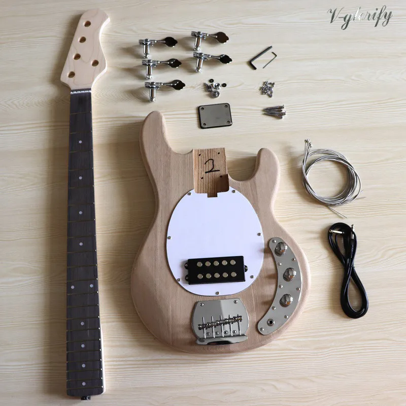 Diy Bass Kit 5 String Left Handed Diy Project Electric Guitar 5