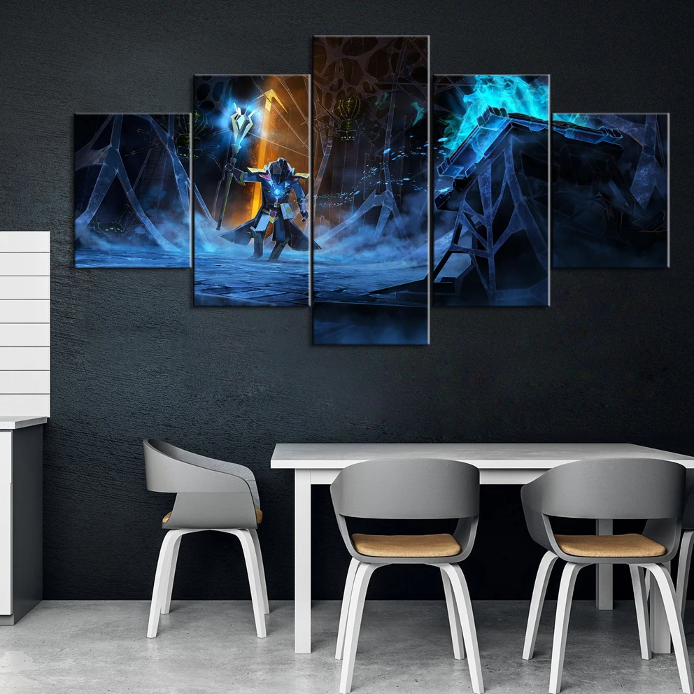 5 Piece Decorative Painting Poster Game Home Mural Book of Demons Game  Animation Art Wall Decor Paintings